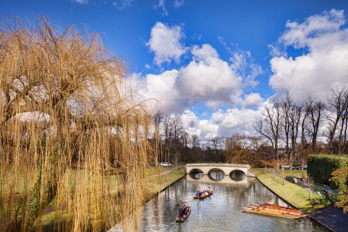Punts on the River Cam
