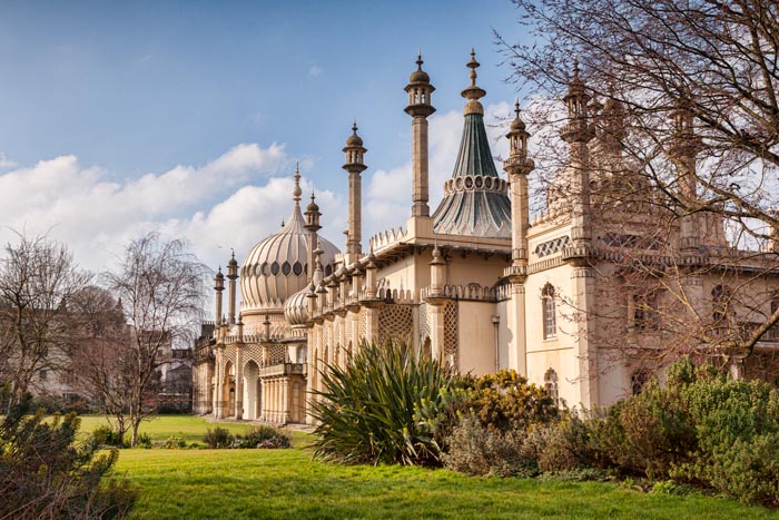 Brighton Royal Pavilion in early spring.
