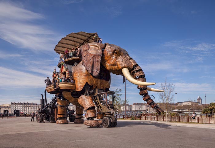 The Great Elephant of Nantes, Loire Atlantique, France.