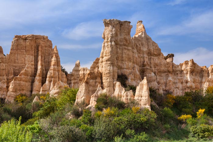 Les Orgues d'Ille sur Tet, Languedoc-Roussillon, Pyrenees-Orientales, France.