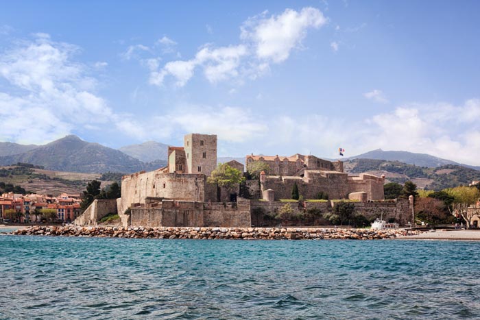 Royal Chateau, Collioure, Languedoc-Roussillon, Pyrenees-Orientales, France.