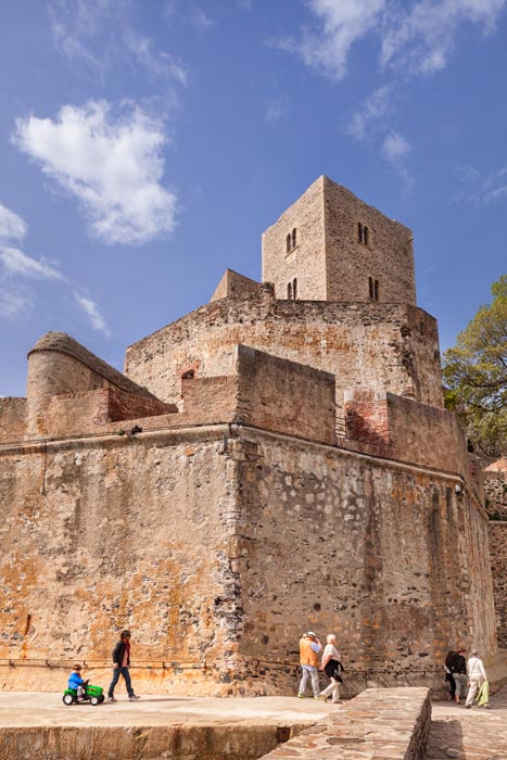 Royal Chateau, Collioure, Languedoc-Roussillon, Pyrenees-Orientales, France.