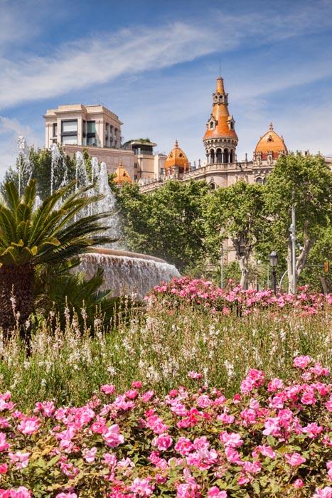 Catalonia Square, Barcelona, Spain.