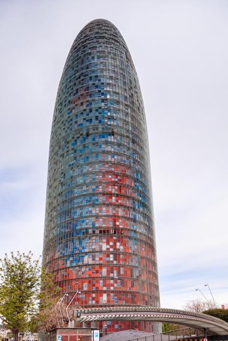 The Agbar Tower in the 22@ district, Barcelona, Spain.