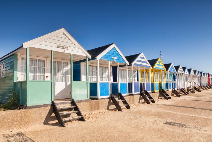 Beach huts at Southwold, Suffolk, England