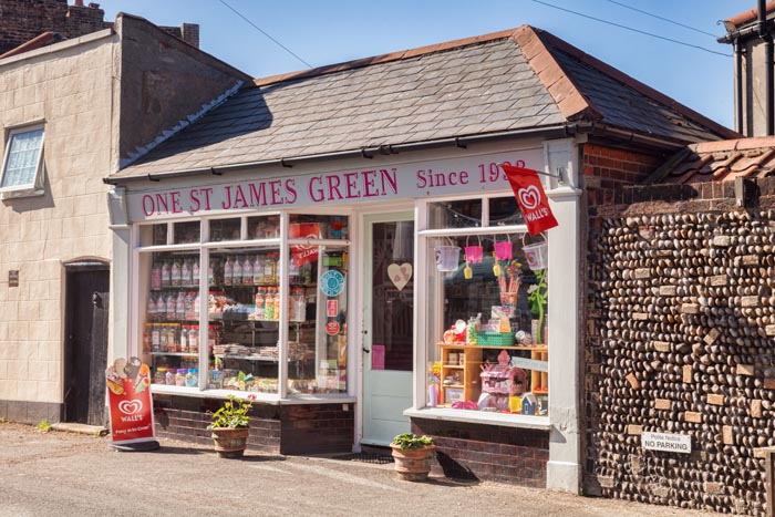 Sweet shop at one St James Green, Southwold, Sussex, England