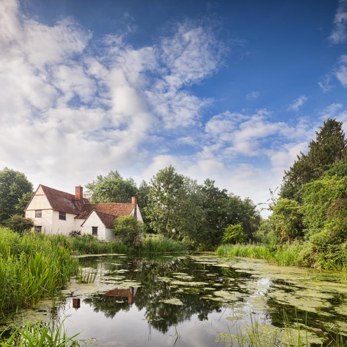 Willy Lott's House, Flatford Mill, Dedham Vale, Suffolk, England, in Constable Country.