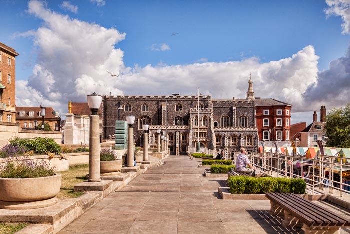 The Guildhall, one of the 12 Heritage Buildings of Norwich, Norfolk, England