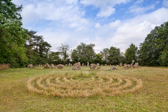 The Rollright Stones or King's Men, a prehistoric stone circle in the Rollrights area of Oxfordshire.