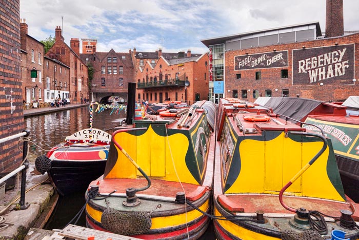 Gas Street Basin, Birmingham, West Midlands, Engand