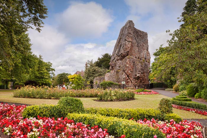 Bridgnorth, Castle, Gardens, Shropshire, England