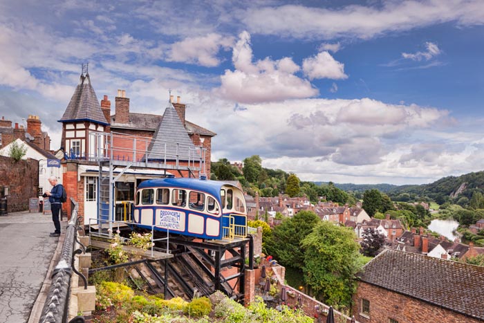 Cliff Railway at Bridgnorth, Shropshire, England