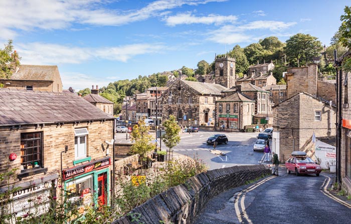Made famous by the television comedy series Last of the Summer Wine, the West Yorkshire village of Holmfirth.