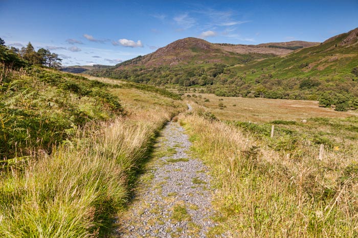 The Southern Uplands Way as it runs through the Galloway Hills in Glentrool, Dumfries and Galloway, Scotland.