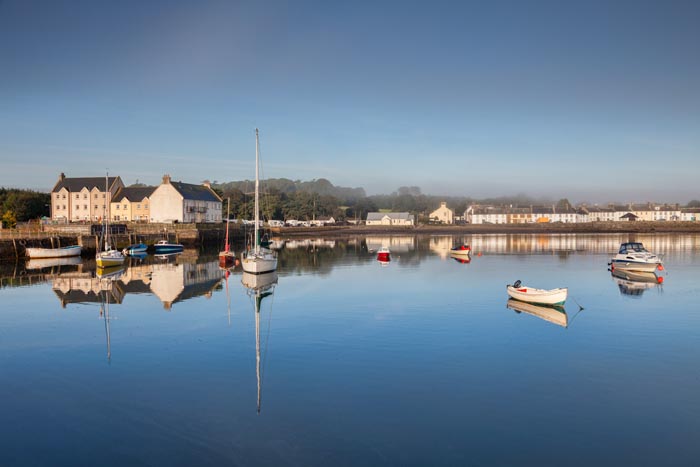 The Scottish harbourside village of Garlieston, Dumfries and Galloway, Scotland