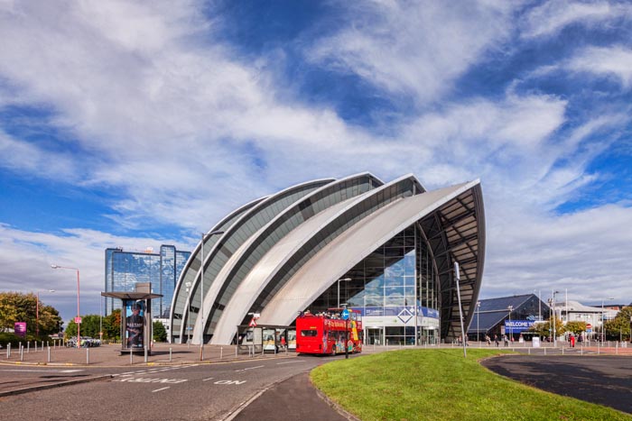 SECC - Scottish Exhibition and Conference Centre, Glasgow, designed by Sir Norman Foster.