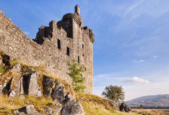Kilchurn Castle, Loch Awe, Argyll and Bute, Scotland, UK.