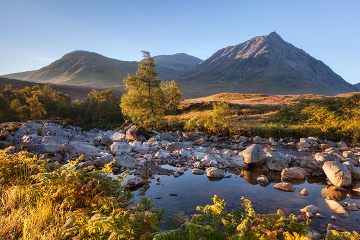 Autumn in Glencoe, Lochaber, Highland, Scotland, UK.