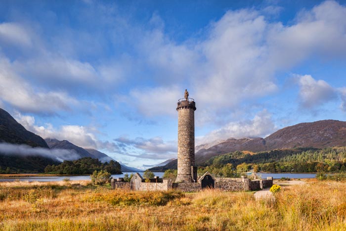 Glenfinnan Monument, Loch Shiel, Lochaber, Highland, Scotland, UK