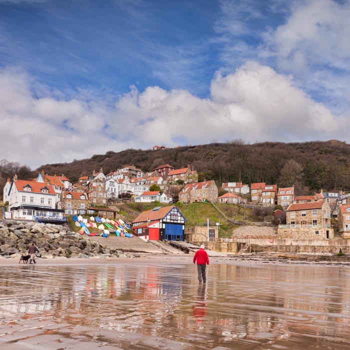 Runswick Bay, North Yorkshire, England, UK