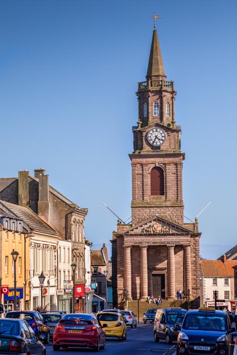 Town Hall and Marygate, Berwick-upon-Tweed, Northumberland, England, UK