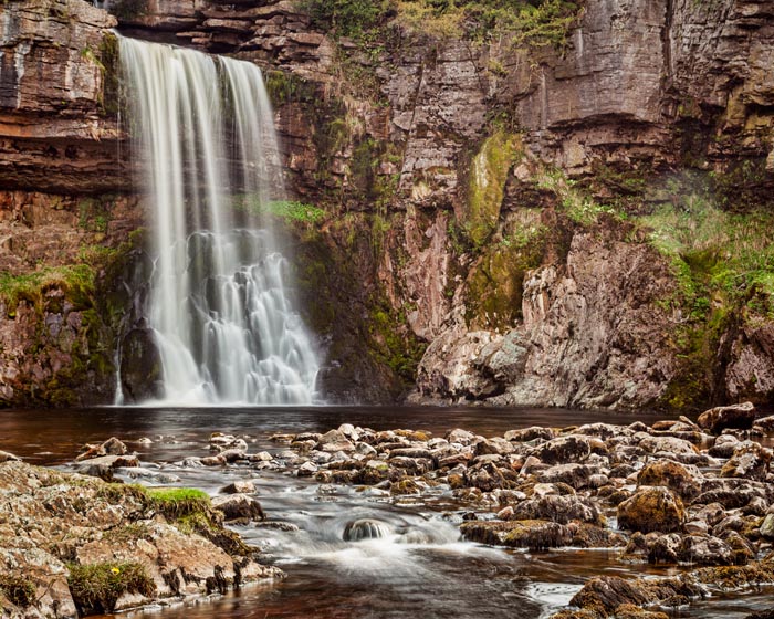 Thornton Force, a waterfall on the Ingleton Waterfall Trail, Yorkshire Dales National Park, North Yorkshire, England, UK