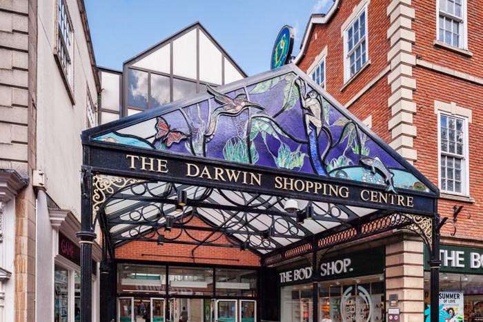 The Darwin Shopping Centre, Shrewsbury, Shropshire, England, UK