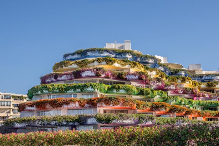 Las Boas apartment building, by Jean Nouvel, Ibiza, Spain.
