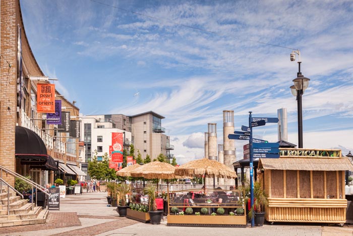 Cardiff, Wales: 27 June 2016 - Mermaid Quay