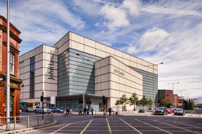 Cardiff, Wales: 27 June 2016 - John Lewis Department Store.