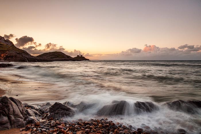 Dawn at Bracelet Bay on the Gower Peninsula, Soth Wales, UK.