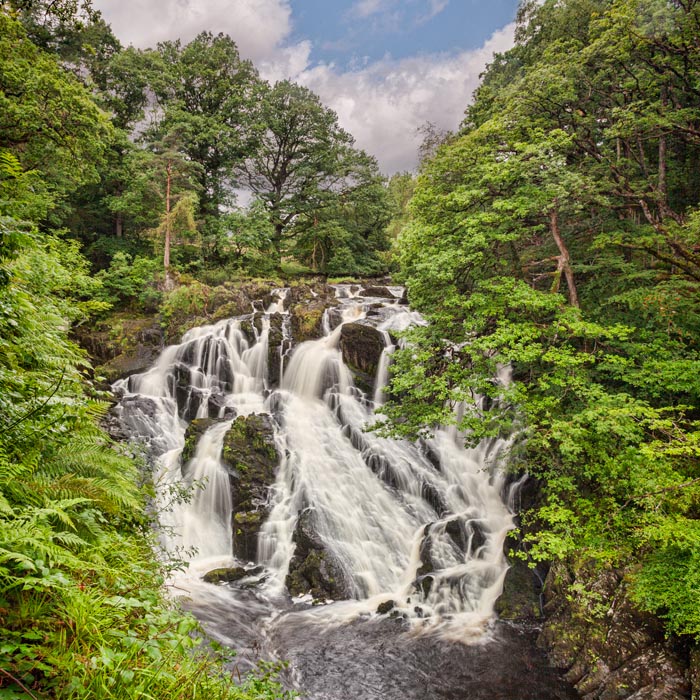 Swallow Falls in the Snowdonia National Park, near Betws y Coed, Conwy,Wales, UK.