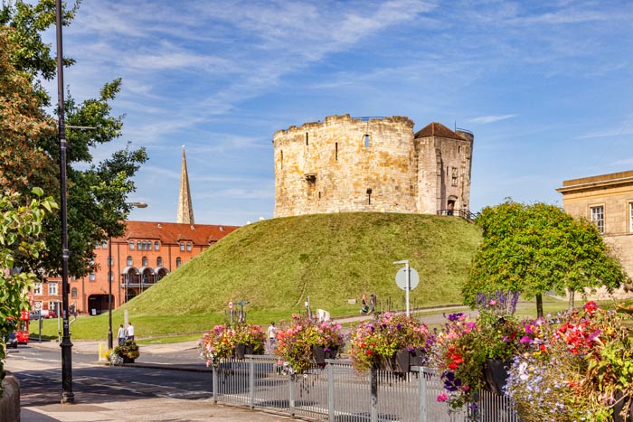 Clifford's Tower, York, North Yorkshire, England, UK