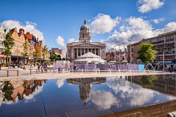 Market Square, Nottingham, England, UK